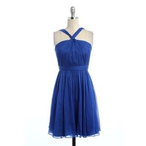NWOT J.Crew Silk Chiffon Dress in Blue